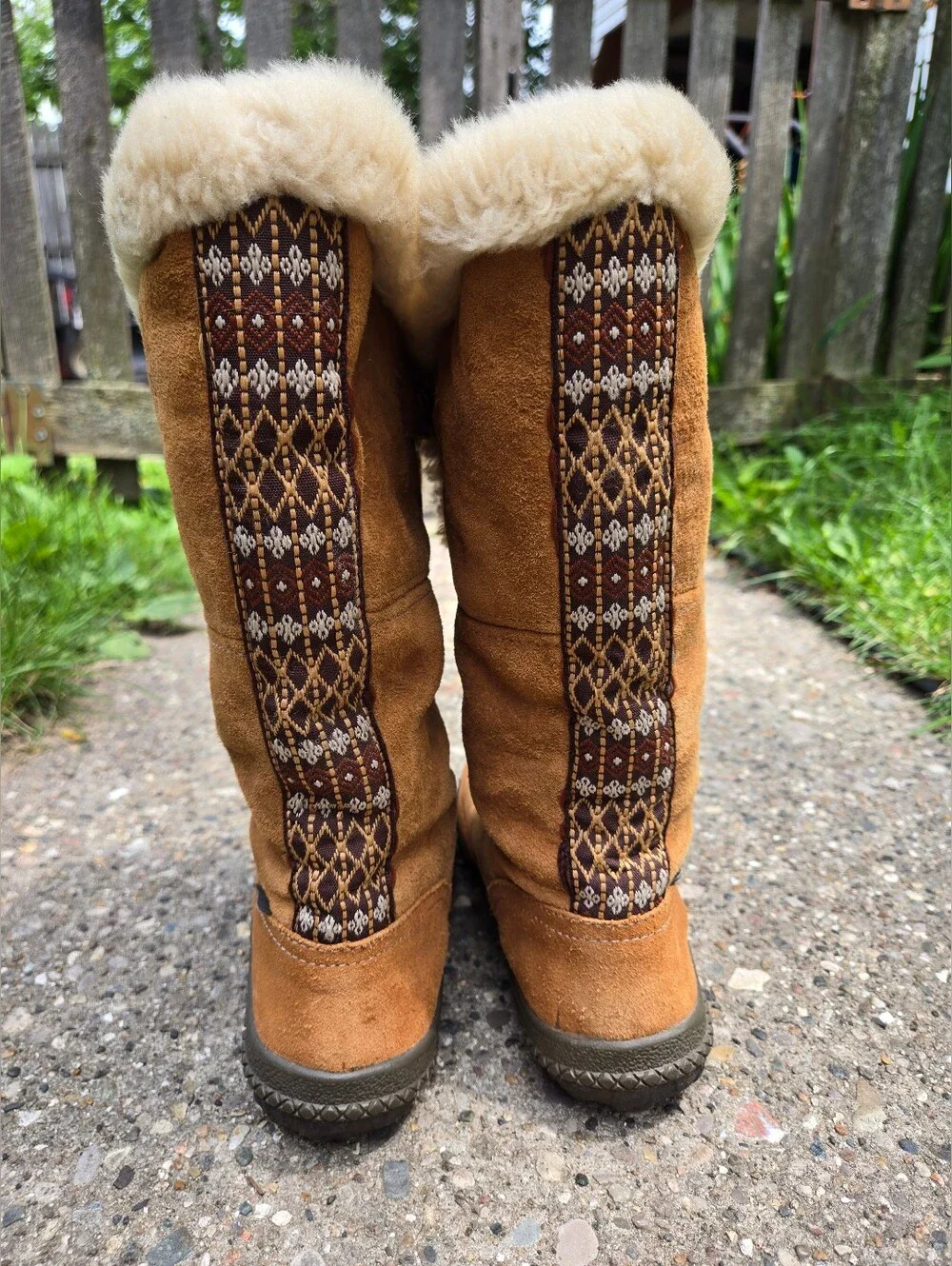 Women’s Cushe Suede Shearling-Lined Waterproof Winter Boots - Tan